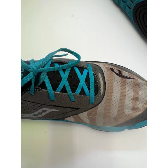 Saucony Hattori LC Running Shoes Athletic Blue Gray Lace Up Women's Size 10 - Picture 9 of 10